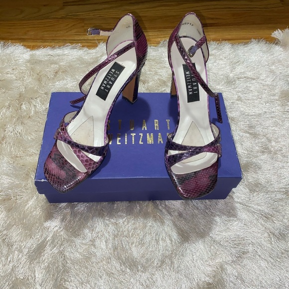 Stuart Weitzman open toe heels - Picture 1 of 7